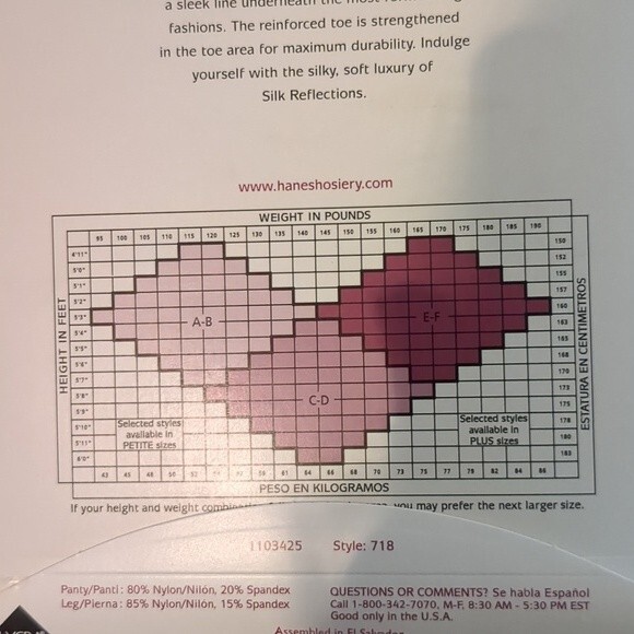 HANES LOT OF 3 SILK REFLECTIONS STOCKINGS - Picture 8 of 8